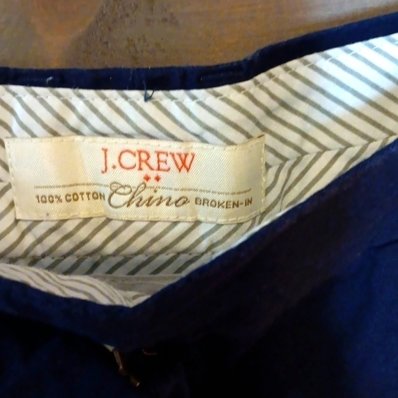 J Crew Chino Shorts Broken-In 6 navy blue - Picture 5 of 7